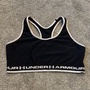 Under Armour Black and White Sports Bra